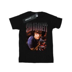 Syd Barrett Womens/Ladies Dust And Guitars Homage Cotton Boyfriend T-Shirt / Bla